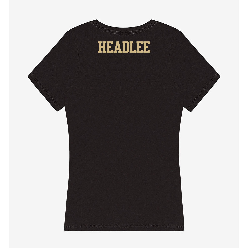 Purdue - NCAA Women's Golf : Michaela Headlee - Women's V-Neck T-Shirt-1