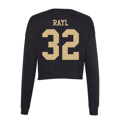 Purdue - NCAA Men's Basketball : Jace Rayl - Women's Cropped Crew Fleece-1