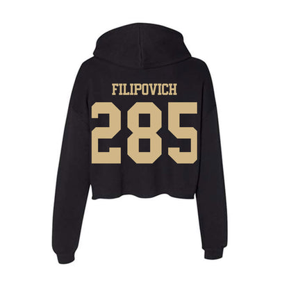 Purdue - NCAA Wrestling : Hayden Filipovich - Women's Crop Fleece Hoodie-1