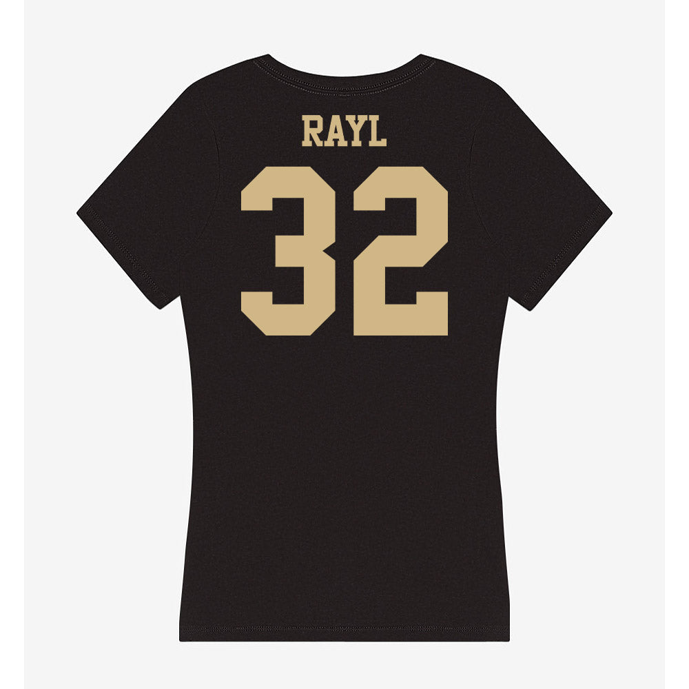 Purdue - NCAA Men's Basketball : Jace Rayl - Women's V-Neck T-Shirt-1