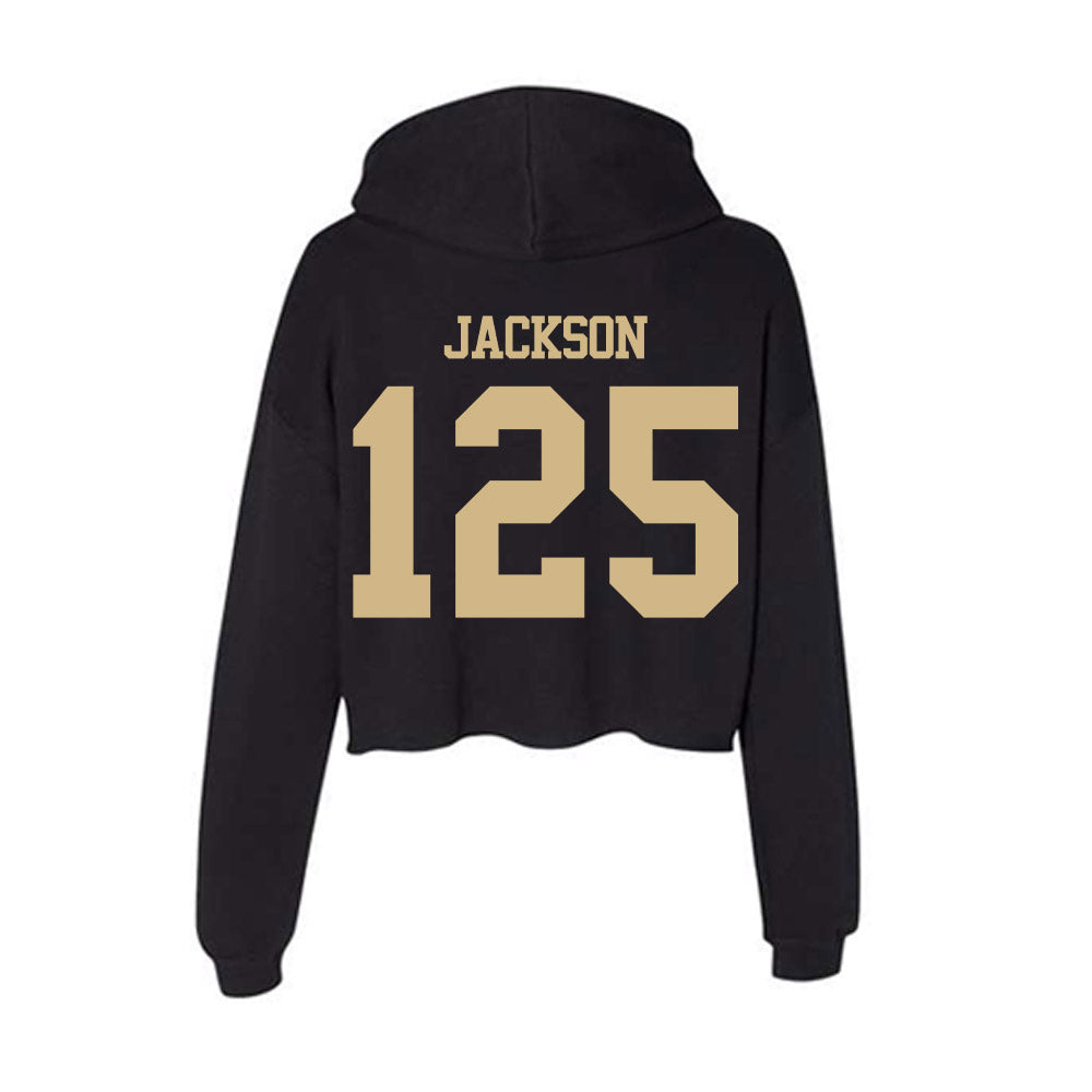 Purdue - NCAA Wrestling : Ashton Jackson - Women's Crop Fleece Hoodie-1