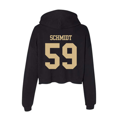 Purdue - NCAA Football : Justin Schmidt - Women's Crop Fleece Hoodie-1