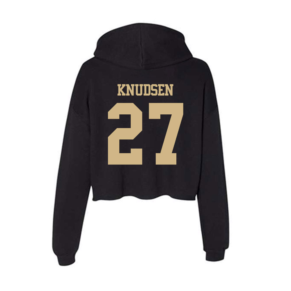 Purdue - NCAA Women's Soccer : Riley Knudsen - Women's Crop Fleece Hoodie-1