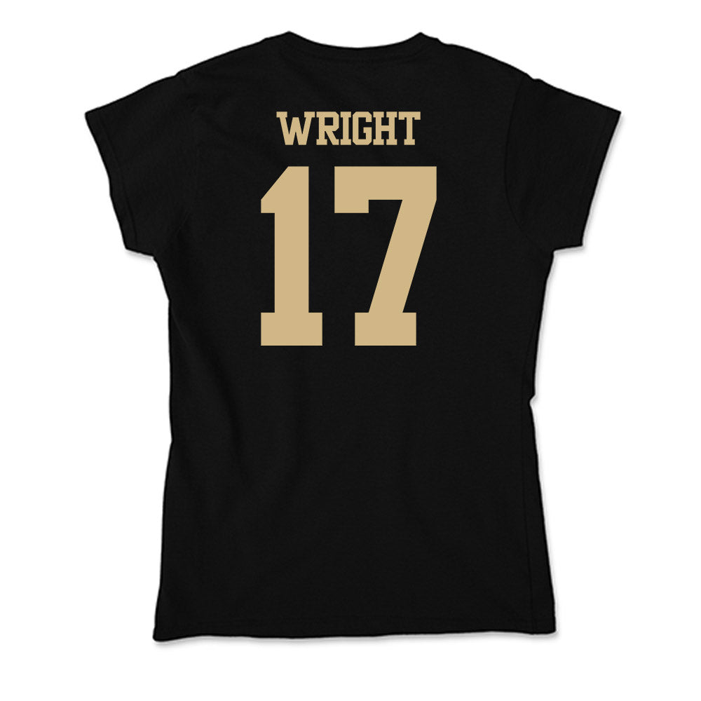 Purdue - NCAA Football : Traveon Wright - Soft Style Women’s T-Shirt-1
