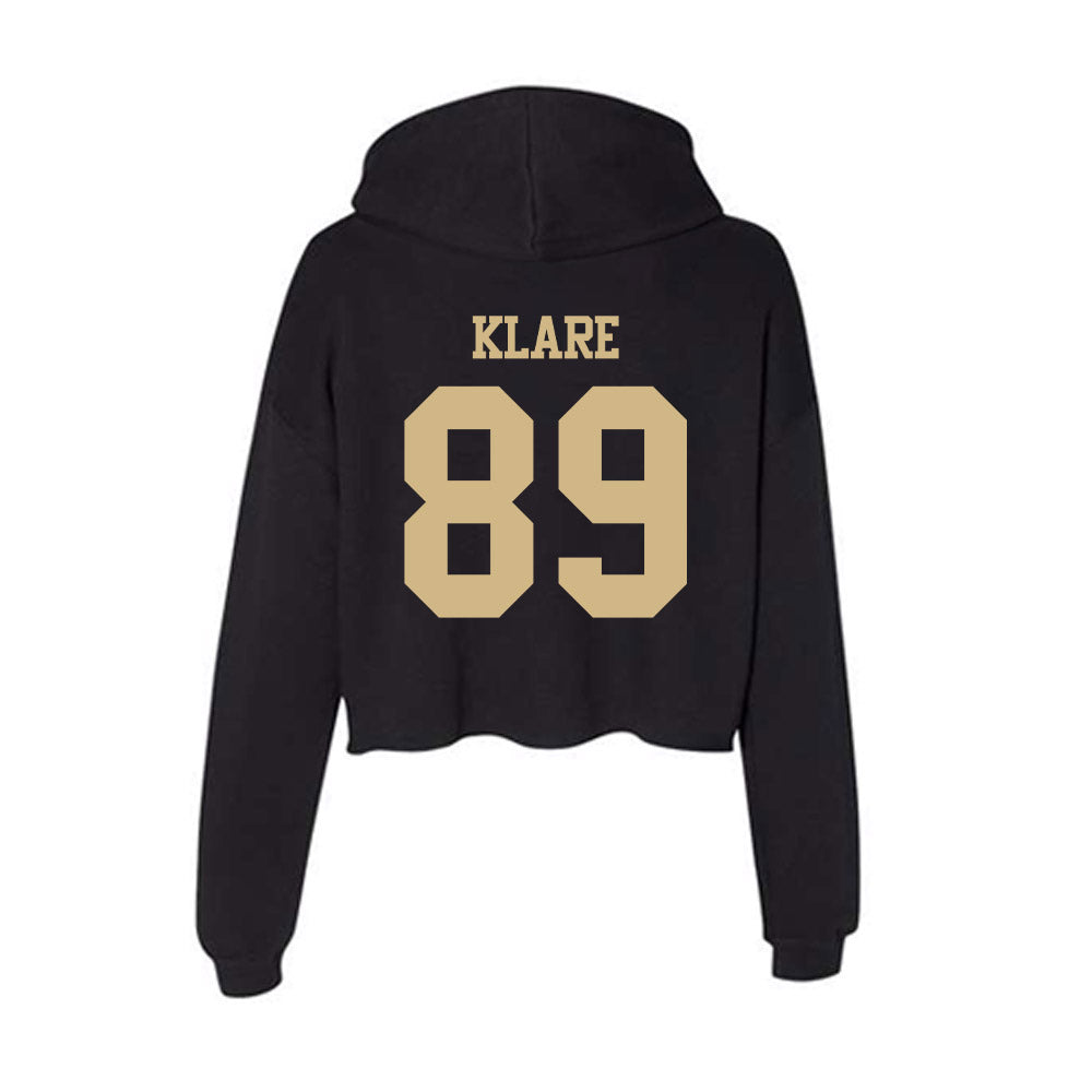 Purdue - NCAA Football : Luke Klare - Women's Crop Fleece Hoodie-1