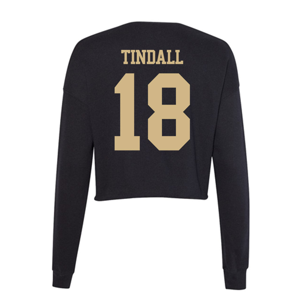Purdue - NCAA Women's Volleyball : Addy Tindall - Women's Cropped Crew Fleece-1