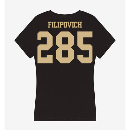 Purdue - NCAA Wrestling : Hayden Filipovich - Women's V-Neck T-Shirt-1
