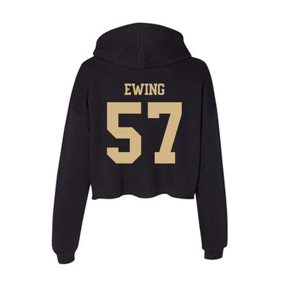 Purdue - NCAA Football : Tom Ewing - Women's Crop Fleece Hoodie-1
