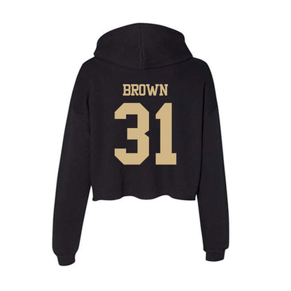 Purdue - NCAA Women's Soccer : Cassidy Brown - Women's Crop Fleece Hoodie-1