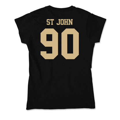 Purdue - NCAA Football : Elijah St John - Soft Style Women’s T-Shirt-1