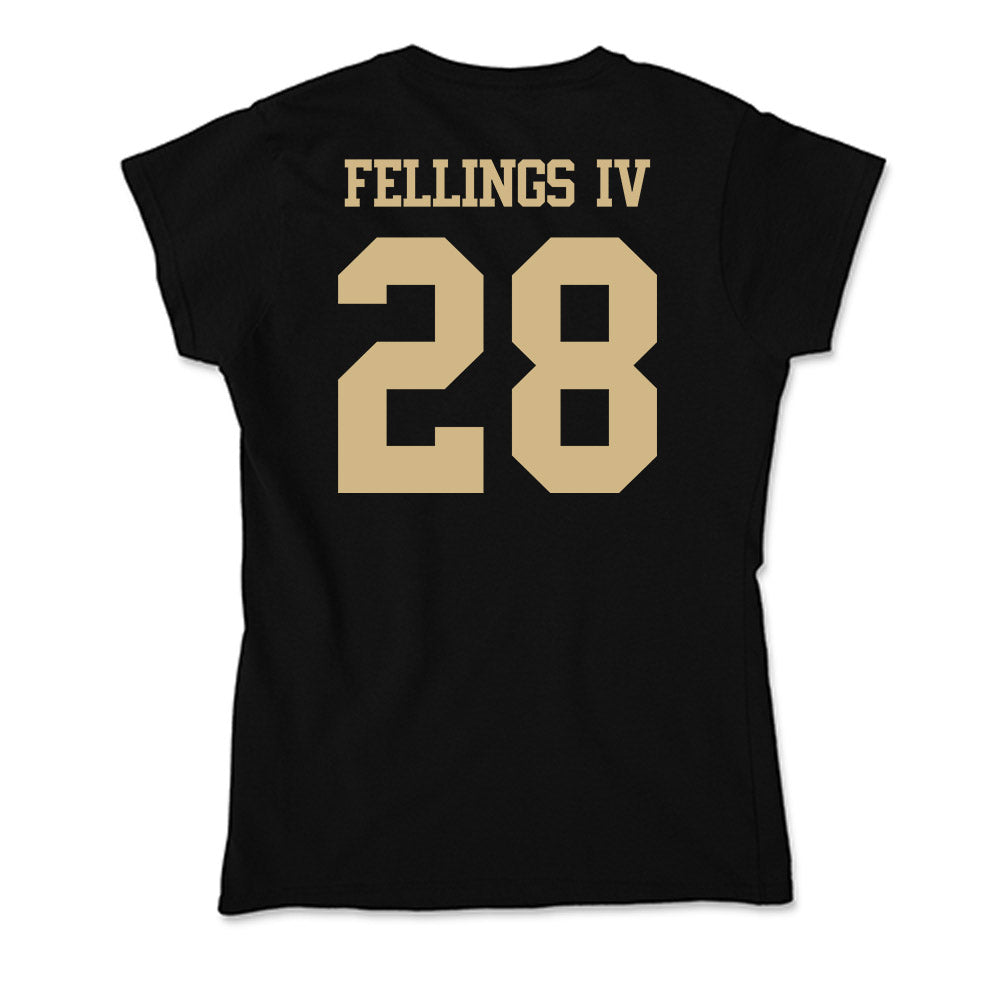 Purdue - NCAA Baseball : Eugene Tro Fellings IV - Soft Style Women’s T-Shirt-1