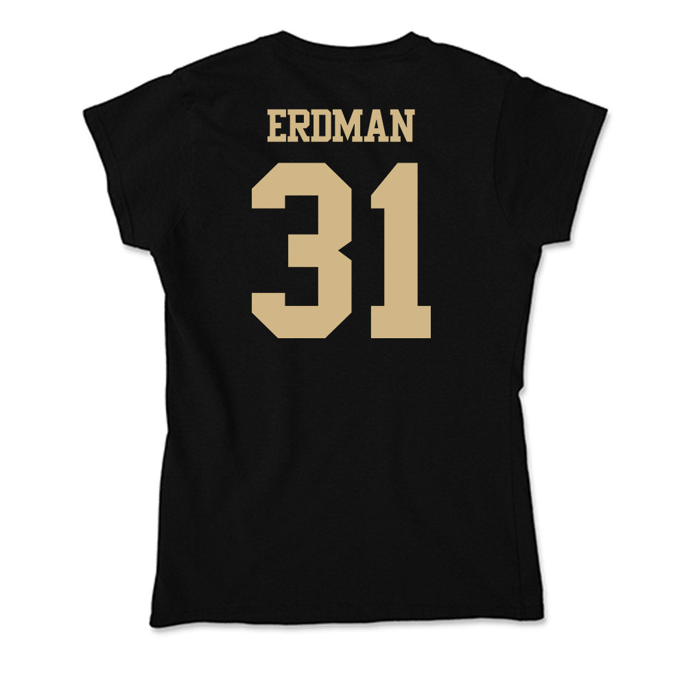 Purdue - NCAA Baseball : Zach Erdman - Soft Style Women’s T-Shirt-1