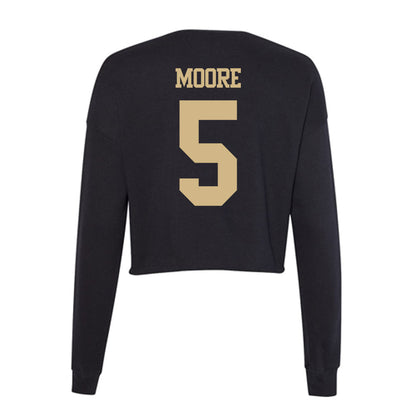 Purdue - NCAA Softball : Anna Moore - Women's Cropped Crew Fleece-1