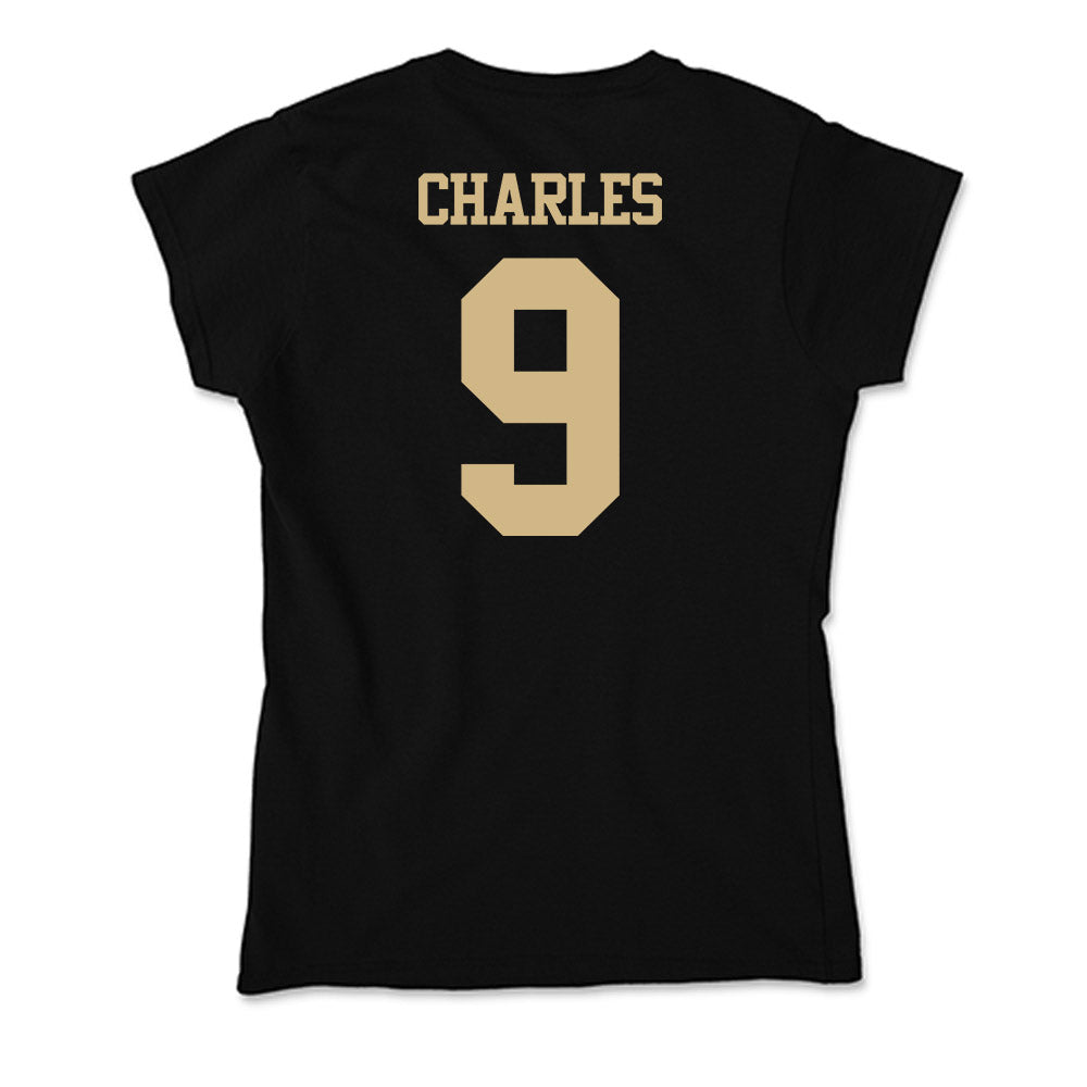 Purdue - NCAA Women's Volleyball : Dior Charles - Soft Style Women’s T-Shirt-1