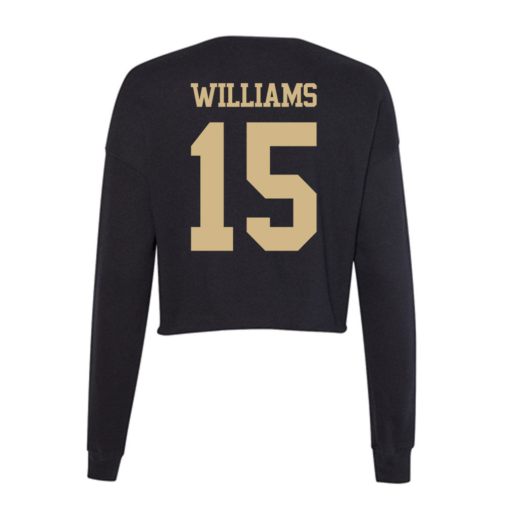 Purdue - NCAA Women's Volleyball : Rachel Raye Williams - Women's Cropped Crew Fleece-1