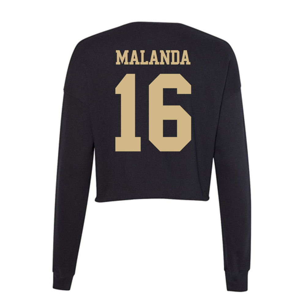 Purdue - NCAA Women's Soccer : Jayme Malanda - Women's Cropped Crew Fleece-1
