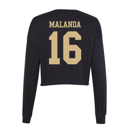 Purdue - NCAA Women's Soccer : Jayme Malanda - Women's Cropped Crew Fleece-1