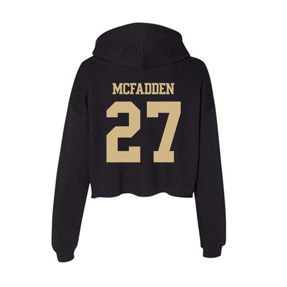 Purdue - NCAA Softball : Olivia McFadden - Women's Crop Fleece Hoodie-1