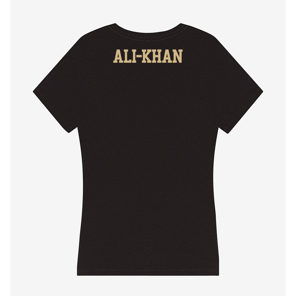 Purdue - NCAA Men's Tennis : Mujtaba Ali-Khan - Women's V-Neck T-Shirt-1