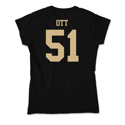 Purdue - NCAA Football : Jaxon Ott - Soft Style Women’s T-Shirt-1