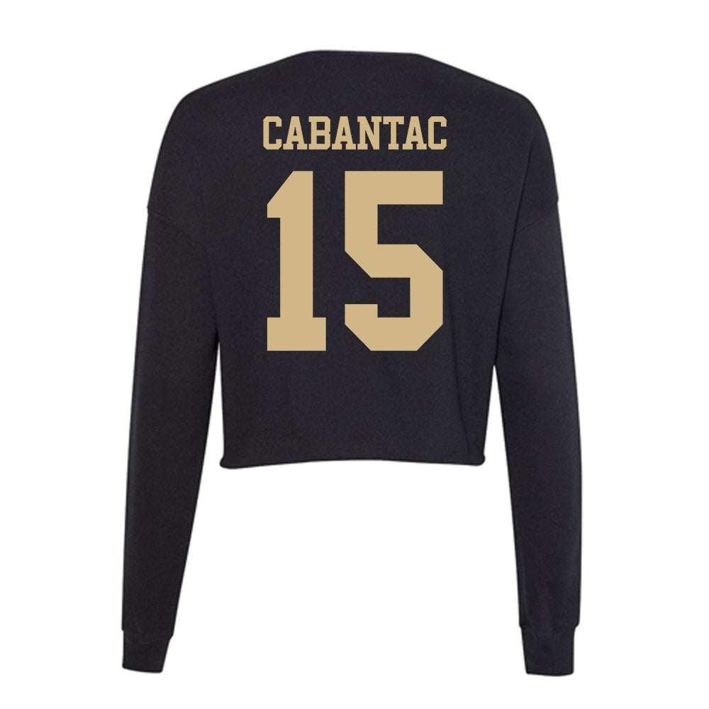 Purdue - NCAA Women's Soccer : Anisten Cabantac - Women's Cropped Crew Fleece-1