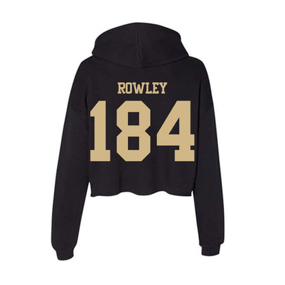 Purdue - NCAA Wrestling : James Rowley - Women's Crop Fleece Hoodie-1