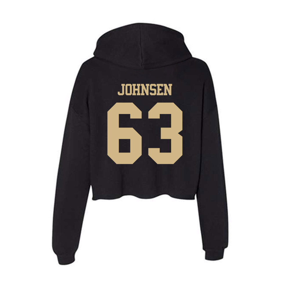 Purdue - NCAA Football : Jimmy Johnsen - Women's Crop Fleece Hoodie-1