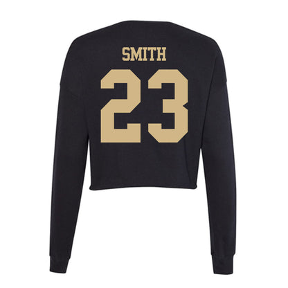 Purdue - NCAA Women's Basketball : Kiara Smith - Women's Cropped Crew Fleece-1