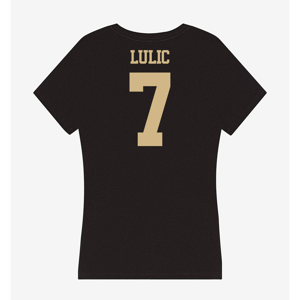 Purdue - NCAA Women's Volleyball : Bianka Lulic - Women's V-Neck T-Shirt-1