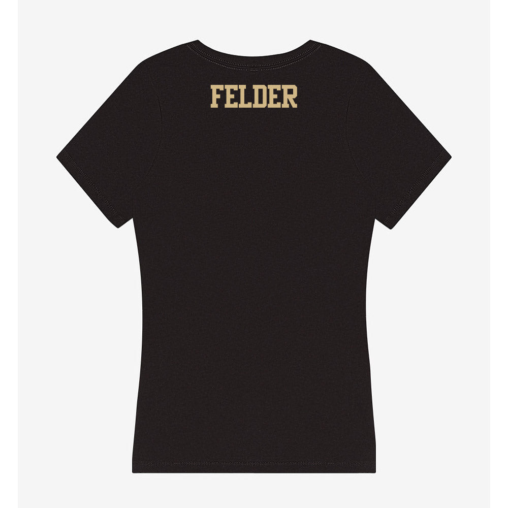 Purdue - NCAA Women's Track & Field : Jubilee Felder - Women's V-Neck T-Shirt-1