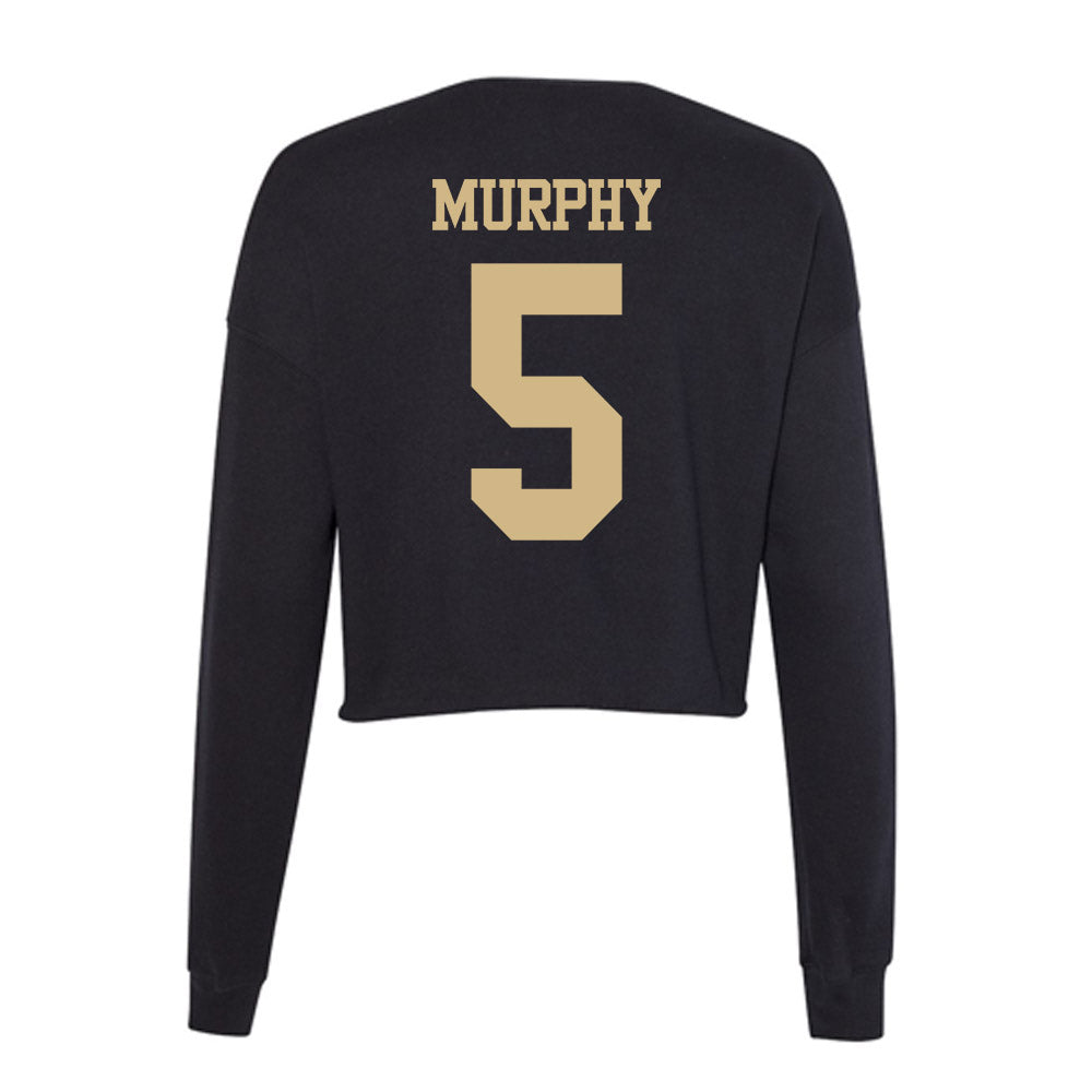 Purdue - NCAA Men's Basketball : Liam Murphy - Women's Cropped Crew Fleece-1
