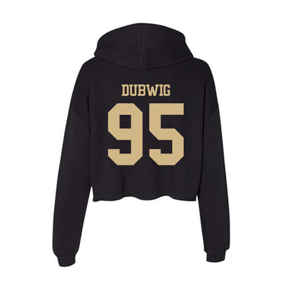 Purdue - NCAA Football : Samuel Dubwig - Women's Crop Fleece Hoodie-1