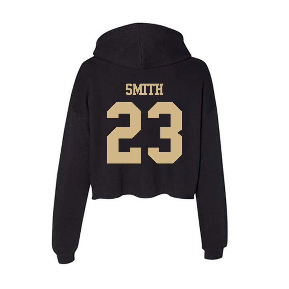 Purdue - NCAA Women's Basketball : Kiki Smith - Women's Crop Fleece Hoodie-1