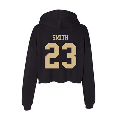 Purdue - NCAA Women's Basketball : Kiki Smith - Women's Crop Fleece Hoodie-1