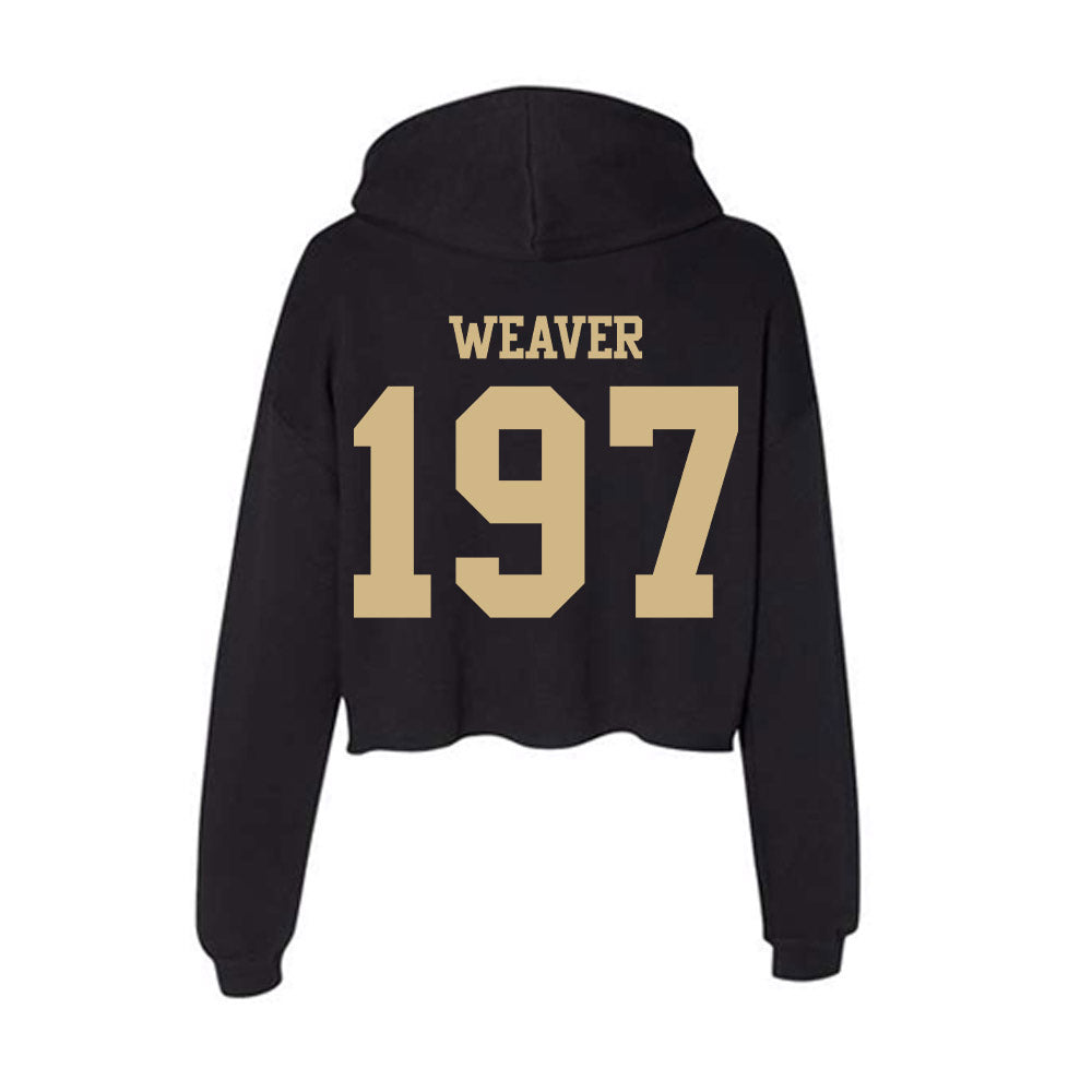 Purdue - NCAA Wrestling : Noah Weaver - Women's Crop Fleece Hoodie-1