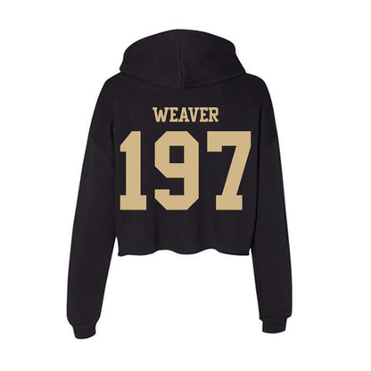 Purdue - NCAA Wrestling : Noah Weaver - Women's Crop Fleece Hoodie-1