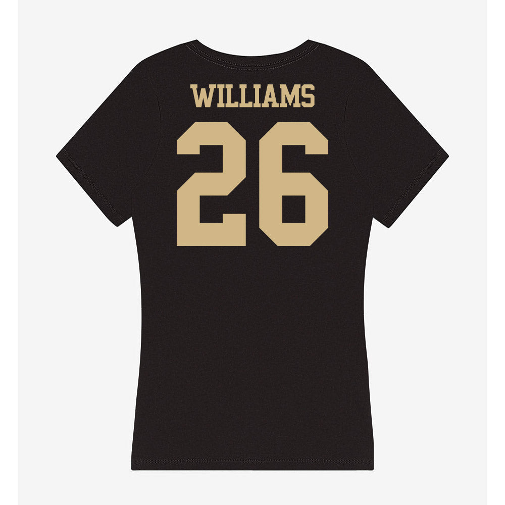 Purdue - NCAA Football : Zeke Williams - Women's V-Neck T-Shirt-1