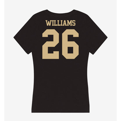 Purdue - NCAA Football : Zeke Williams - Women's V-Neck T-Shirt-1