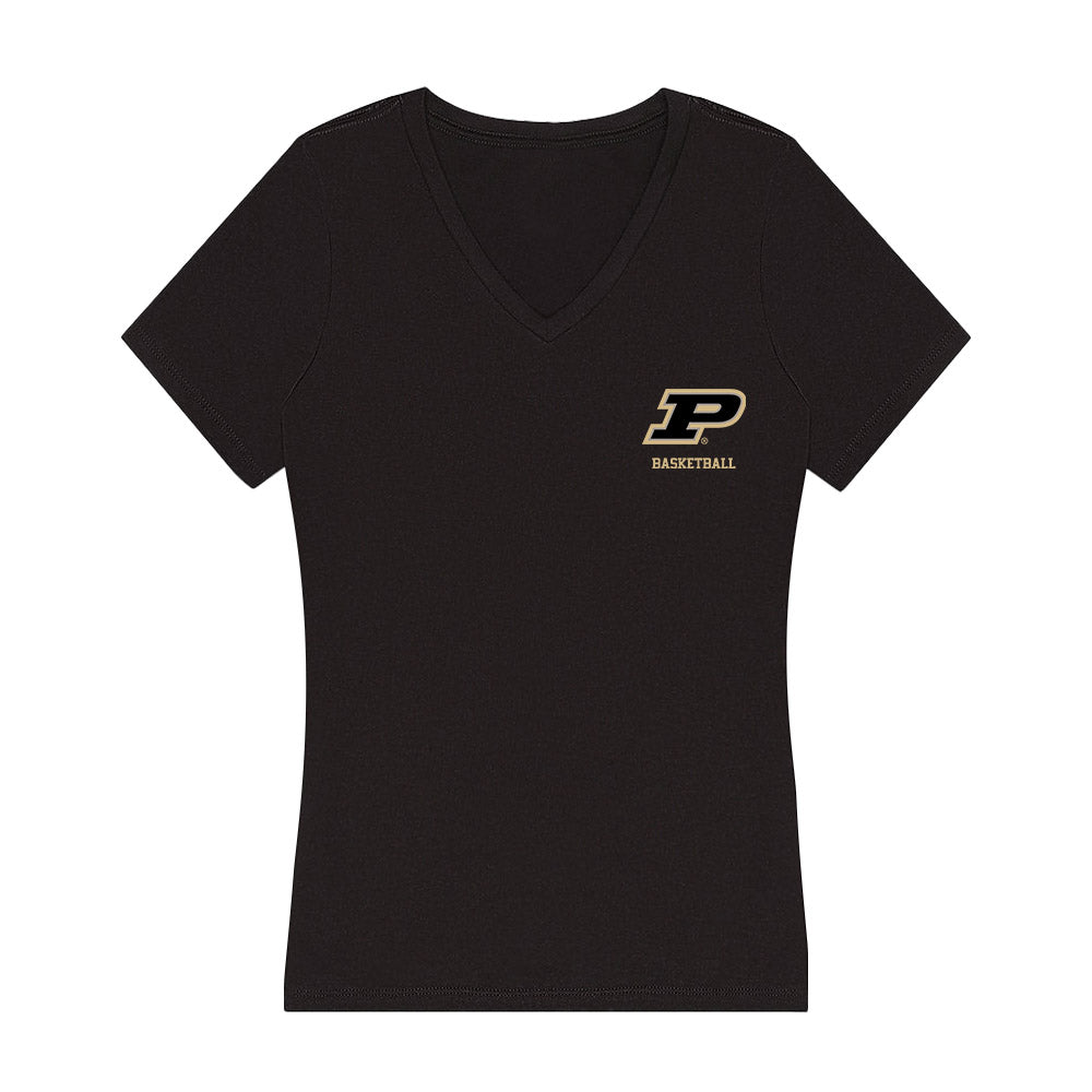 Purdue - NCAA Women's Basketball : Hila Karsh - Women's V-Neck T-Shirt-0