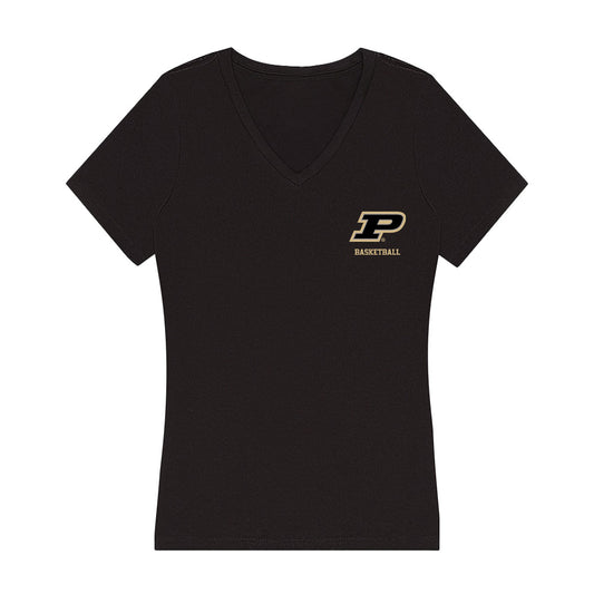 Purdue - NCAA Men's Basketball : Omer Mayer - Women's V-Neck T-Shirt-0