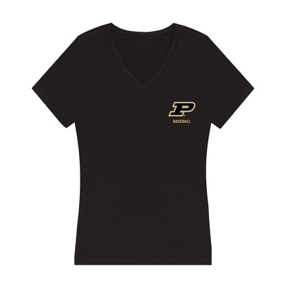 Purdue - NCAA Baseball : Quincy Malbrough - Women's V-Neck T-Shirt-0