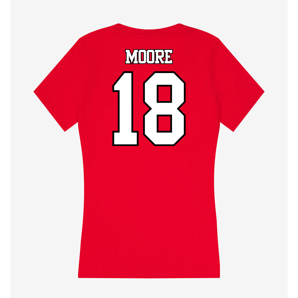 Maryland - NCAA Football : Alex Moore - Women's V-Neck T-Shirt-1