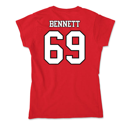 Maryland - NCAA Football : Logan Bennett - Soft Style Women’s T-Shirt-1