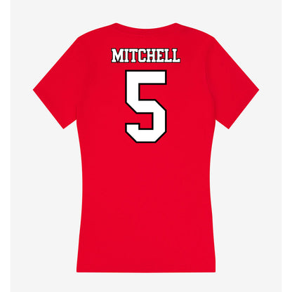 Maryland - NCAA Women's Soccer : Mia Mitchell - Women's V-Neck T-Shirt-1