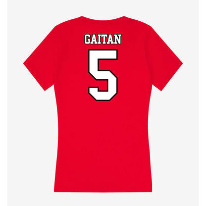 Maryland - NCAA Women's Field Hockey : Ella Gaitan - Women's V-Neck T-Shirt-1