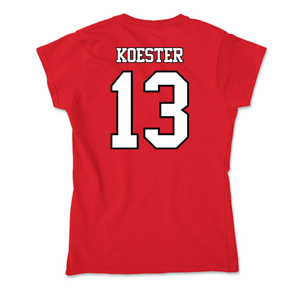 Maryland - NCAA Baseball : Logan Koester - Soft Style Women’s T-Shirt-1