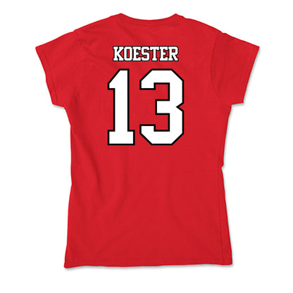 Maryland - NCAA Baseball : Logan Koester - Soft Style Women’s T-Shirt-1