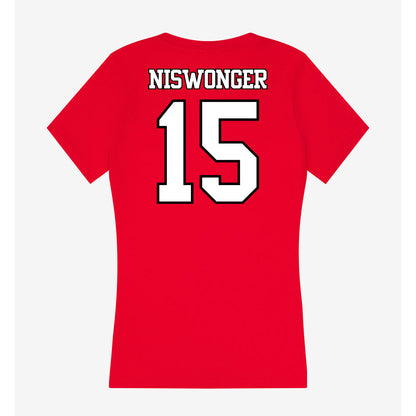 Maryland - NCAA Women's Field Hockey : Kylee Niswonger - Women's V-Neck T-Shirt-1