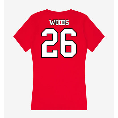 Maryland - NCAA Softball : Samantha Woods - Women's V-Neck T-Shirt-1