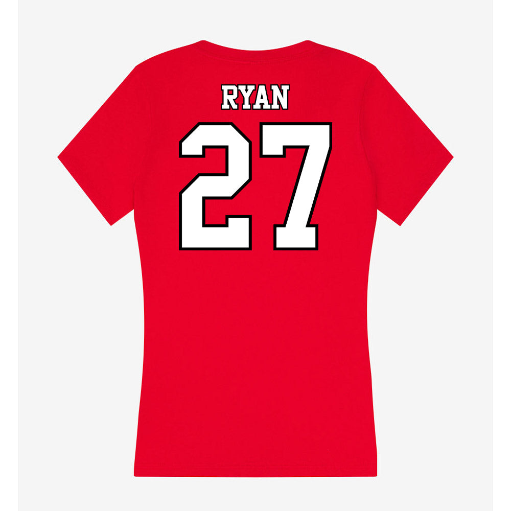 Maryland - NCAA Baseball : Brayden Ryan - Women's V-Neck T-Shirt-1